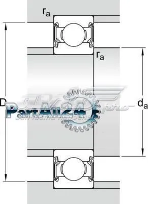 Подшипники генератора 63022RSHC3 SKF