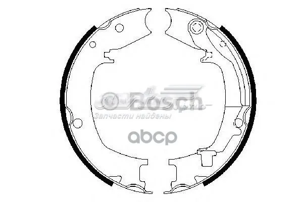 Колодки ручника 986487711 Bosch