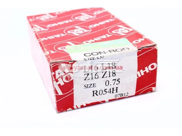 Вкладыши коленвала шатунные, комплект, 3-й ремонт (+0,75) R054H075 Taiho