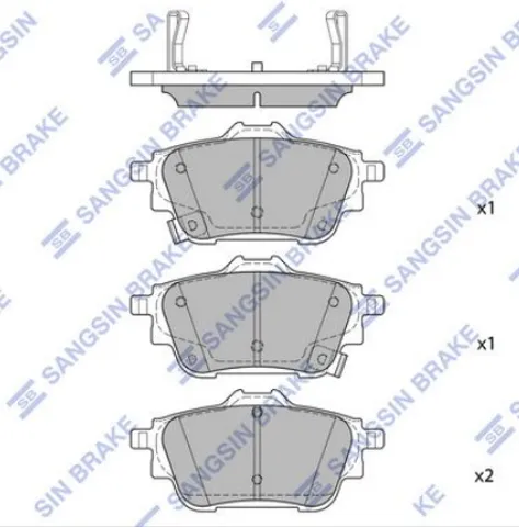 Задние тормозные колодки SP4451 Sangsin