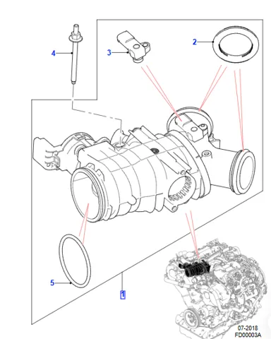 Дроссельная заслонка 102123481E Land Rover