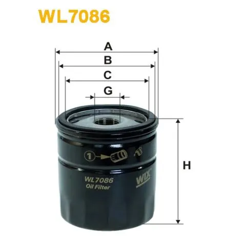 Масляный фильтр WL708612 WIX