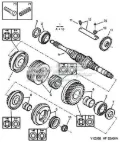 Шестерня 4-й передачи ведущая PEUGEOT 0000233211