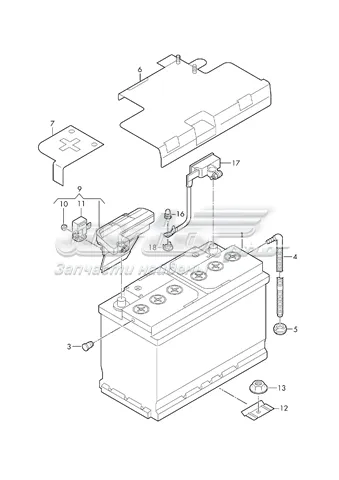 Автоакумулятор Бентлі 105 А/г 12 В (000915105CF)