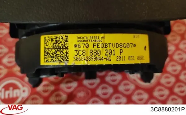 Подушка безопасности водителя 3C8880201P VAG