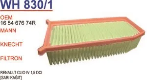 Воздушный фильтр WH8301 Wunder