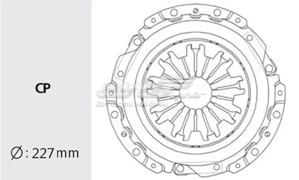 Корзина сцепления HDC29 VALEO