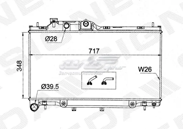 Радиатор RA13460Q Signeda