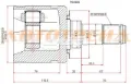ШРУС внутренний TOYOTA 430400K040