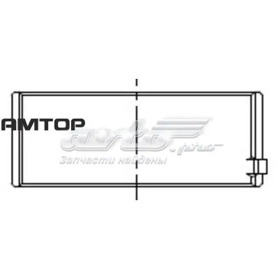 Вкладыши коленвала коренные, комплект, 1-й ремонт (+0,25) 001HL10220025 Mahle Original